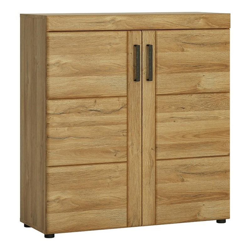 FTG Shoe Cabinet Cortina 2 door shoe cabinet in Grandson Oak Bed Kings