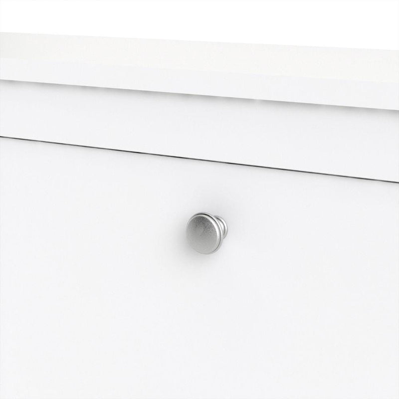 FTG Shoe Cabinet Madrid Shoe Cabinet 4 Compartments In White Bed Kings