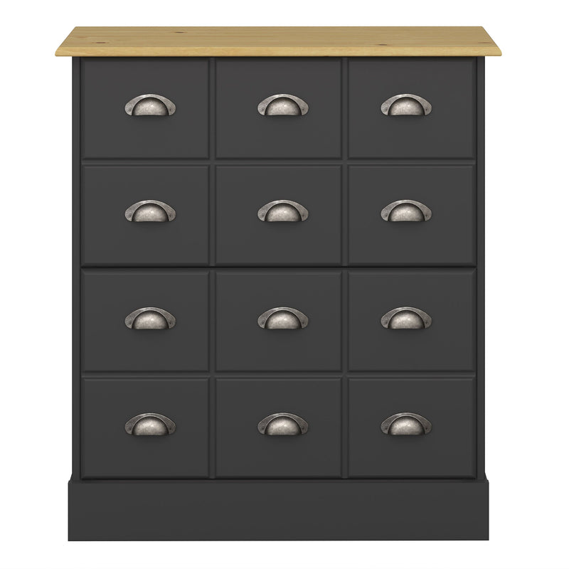 FTG Shoe Cabinet Nola Shoe Cabinet Black & Pine Bed Kings