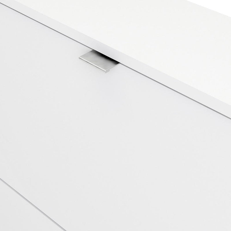 FTG Shoe Cabinet Shoe cabinet  with 2 tilting doors and 1 layer - White Bed Kings