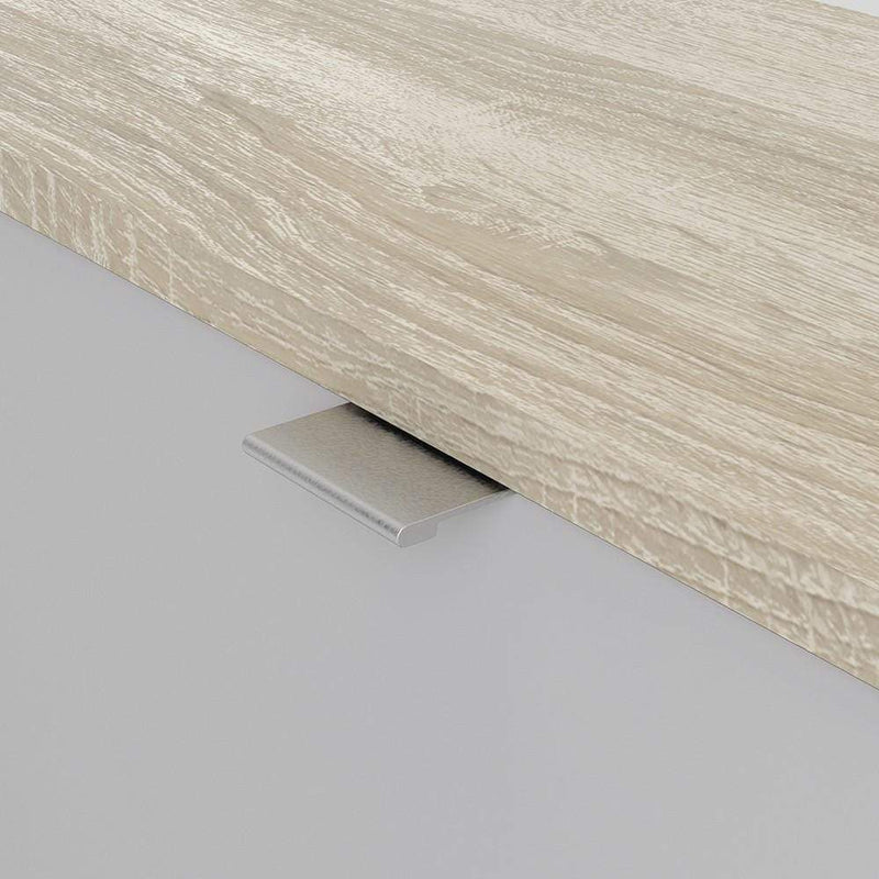 FTG Shoe Cabinet Shoe cabinet  with 4 tilting doors and 1 layer - Oak structure White Bed Kings