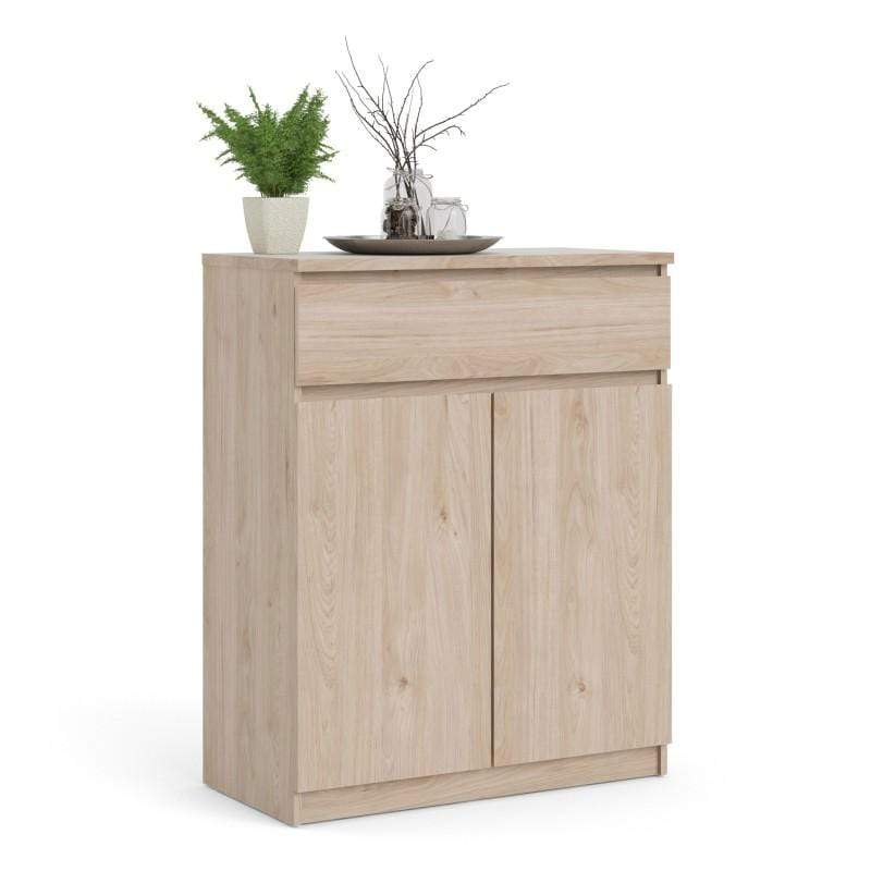 FTG Sideboard Naia Sideboard  1 Drawer 2 Doors in Jackson Hickory Oak Bed Kings