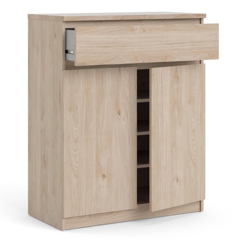 FTG Sideboard Naia Sideboard  1 Drawer 2 Doors in Jackson Hickory Oak Bed Kings