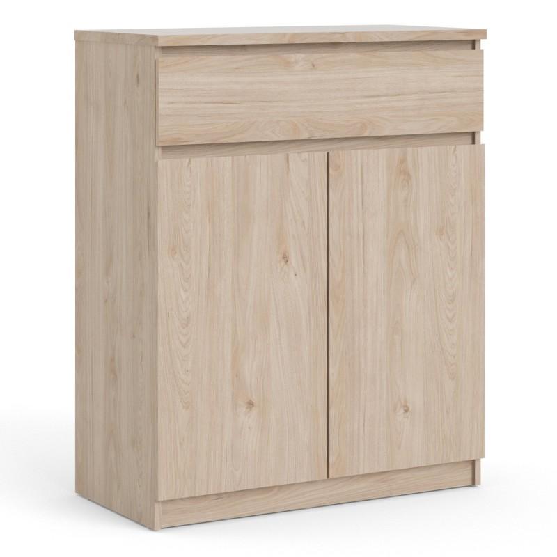 FTG Sideboard Naia Sideboard  1 Drawer 2 Doors in Jackson Hickory Oak Bed Kings
