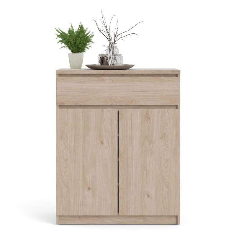 FTG Sideboard Naia Sideboard  1 Drawer 2 Doors in Jackson Hickory Oak Bed Kings