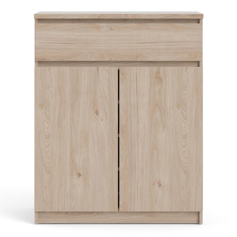 FTG Sideboard Naia Sideboard  1 Drawer 2 Doors in Jackson Hickory Oak Bed Kings