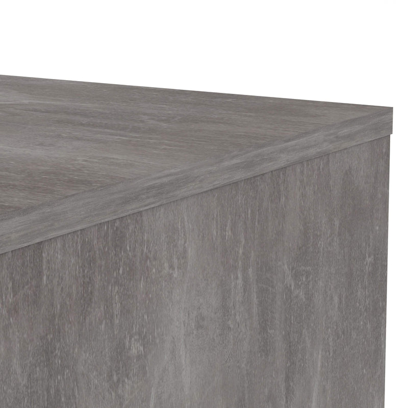 FTG Sideboard Naia Sideboard - 4 Drawers 2 Doors in Concrete and White High Gloss Bed Kings