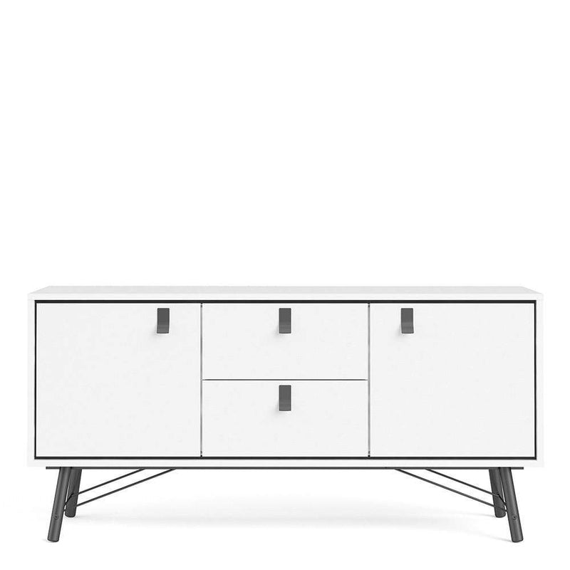 FTG Sideboard Ry Sideboard 2 doors + 2 drawers Matt White Bed Kings