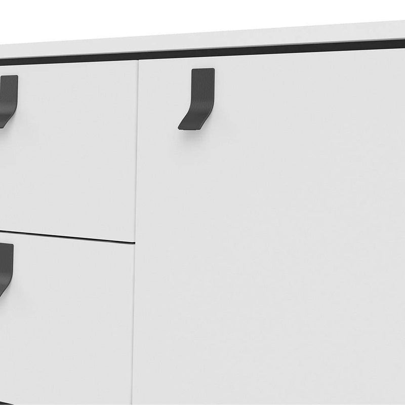 FTG Sideboard Ry Sideboard 2 doors + 2 drawers Matt White Bed Kings