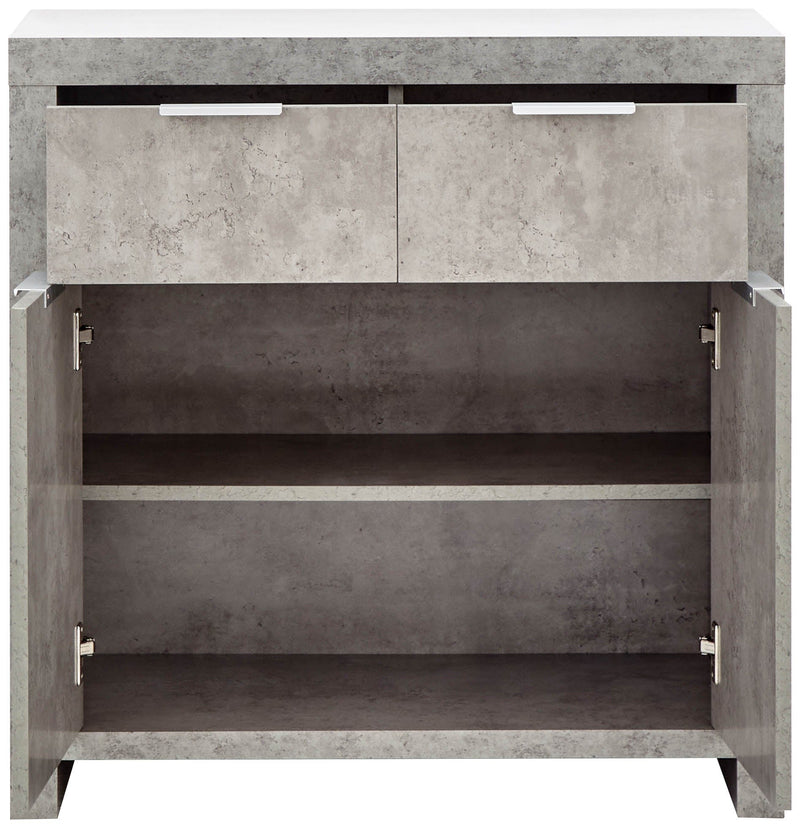 GFW Sideboard Bloc Compact Sideboard Concrete - GFW Bed Kings