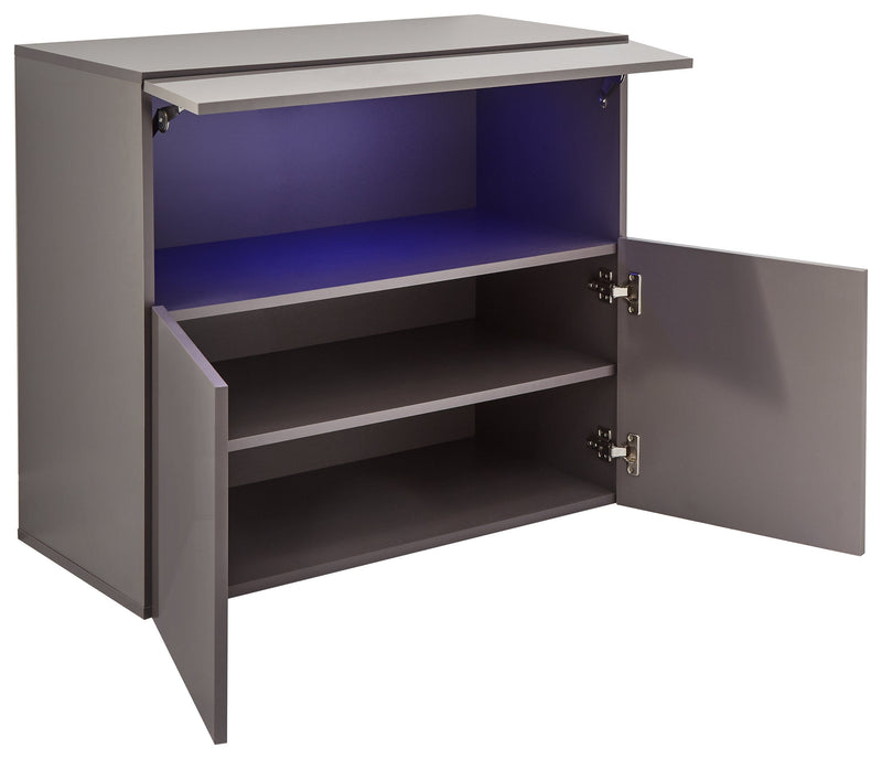 GFW Sideboard Galicia Sideboard With Led Grey Bed Kings