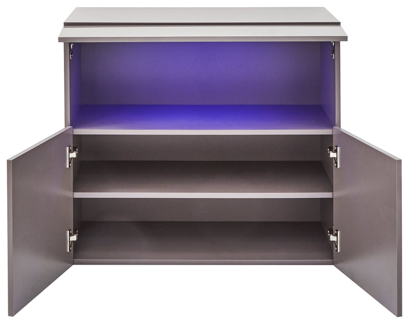 GFW Sideboard Galicia Sideboard With Led Grey Bed Kings