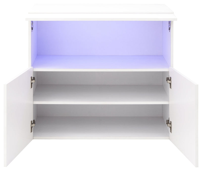 GFW Sideboard Galicia Sideboard With Led White Bed Kings