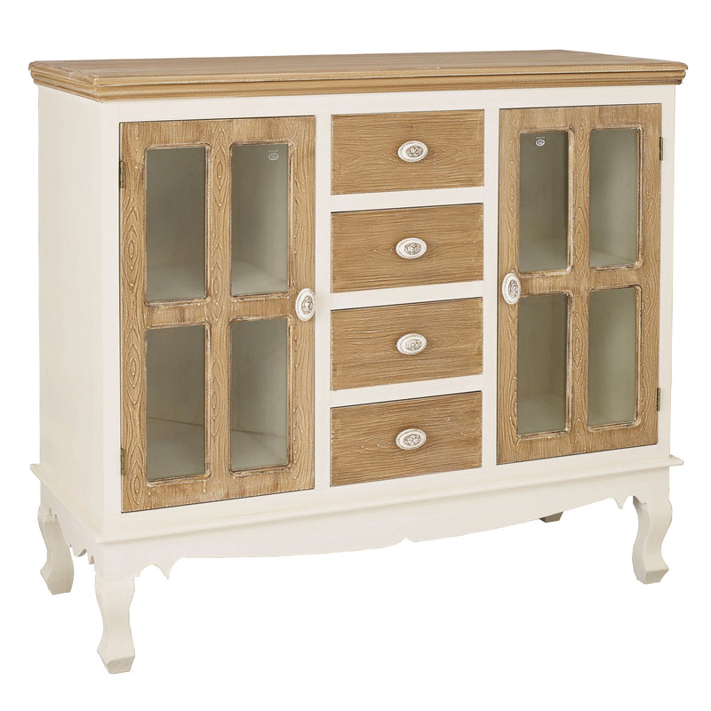 LPD Sideboard Juliette Sideboard With Glass Cream Bed Kings