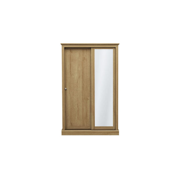 LPD Sliding Wardrobe Devon 2 Door Sliding Wardrobe Oak Bed Kings