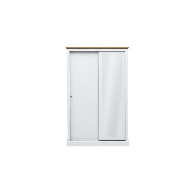 LPD Sliding Wardrobe Devon 2 Door Sliding Wardrobe White Bed Kings