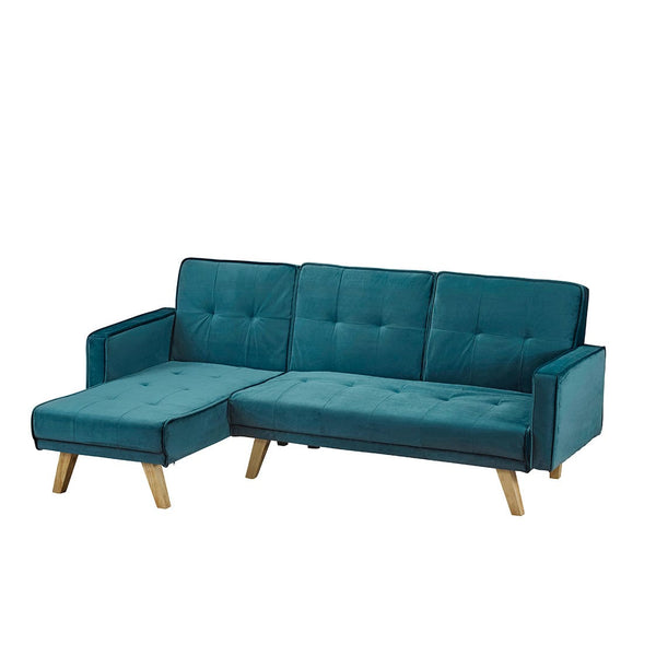 LPD Sofa Bed Kitson Corner Sofa Bed Teal Velvet Bed Kings