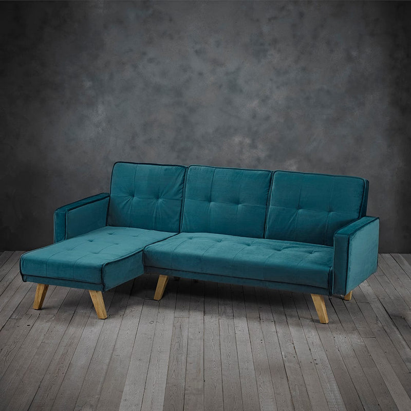 LPD Sofa Bed Kitson Corner Sofa Bed Teal Velvet Bed Kings