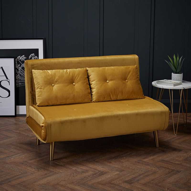 LPD Sofabed Madison Sofa Bed Mustard Bed Kings