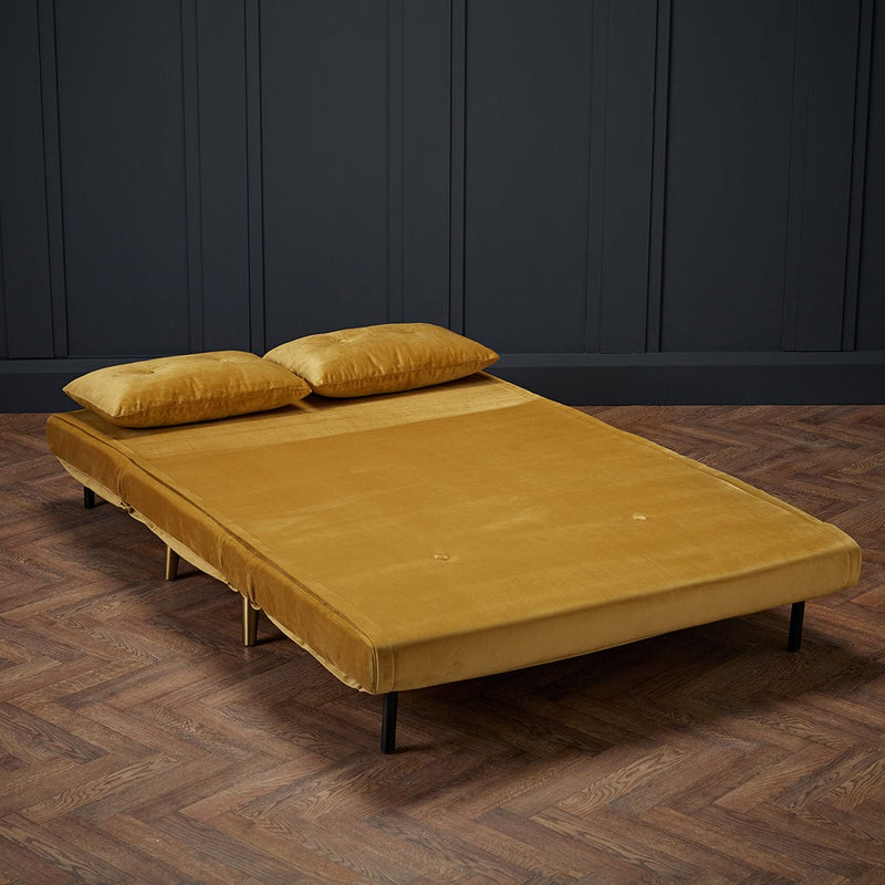 LPD Sofabed Madison Sofa Bed Mustard Bed Kings