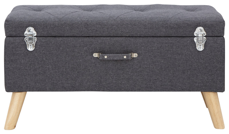 GFW Storage Ottoman Minstrel Storage Ottoman Large Charcoal Bed Kings