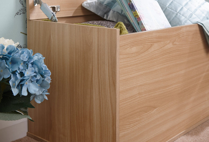 GFW Storage Ottoman Panama Ottoman Storage Box Oak Bed Kings