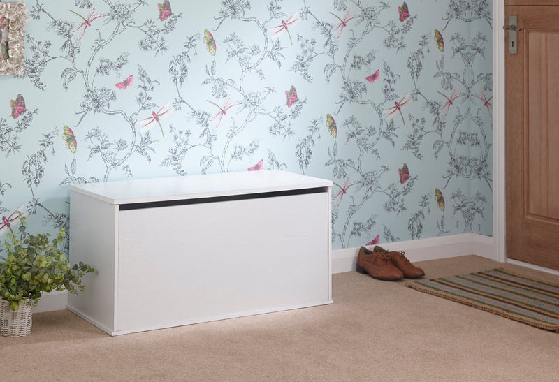 GFW Storage Ottoman Panama Ottoman Storage Box White Bed Kings