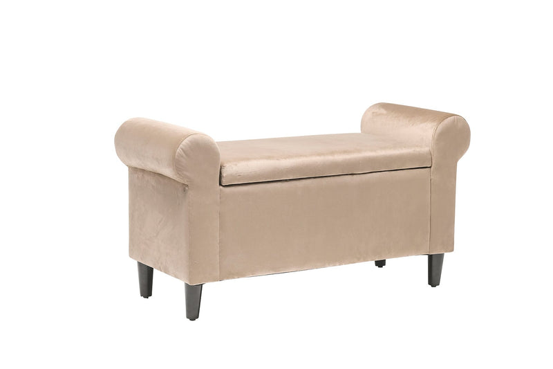 LPD Storage Ottoman Highgrove Storage Ottoman Beige Bed Kings