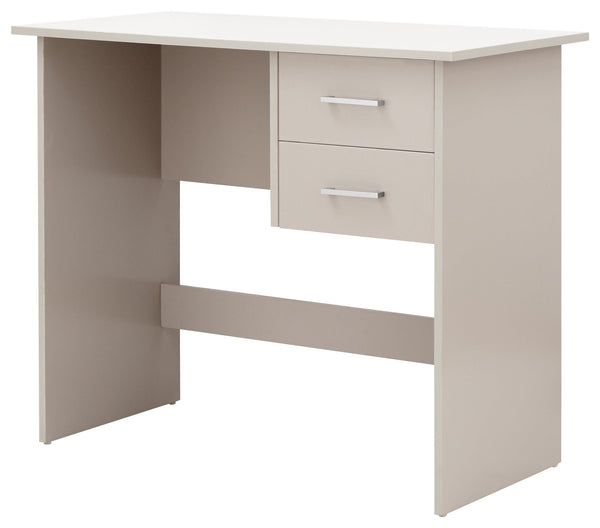 GFW Study Desk Panama 2 Drawer Desk Grey Bed Kings
