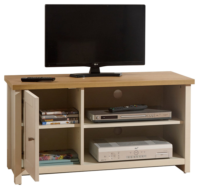 GFW TV Unit Lancaster Small TV Cabinet Cream Bed Kings