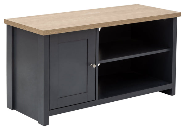 GFW TV Unit Lancaster Small Tv Cabinet Slate Blue Bed Kings