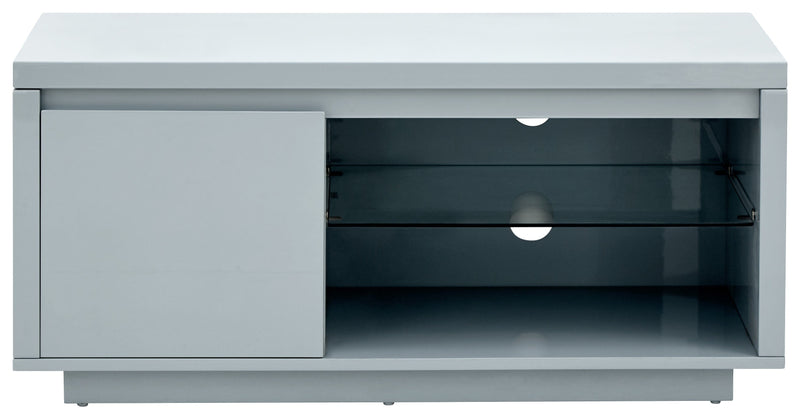 GFW TV Unit Polar High Gloss Led TV Unit Grey Bed Kings