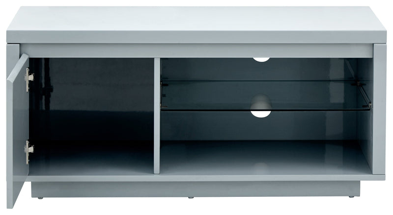 GFW TV Unit Polar High Gloss Led TV Unit Grey Bed Kings