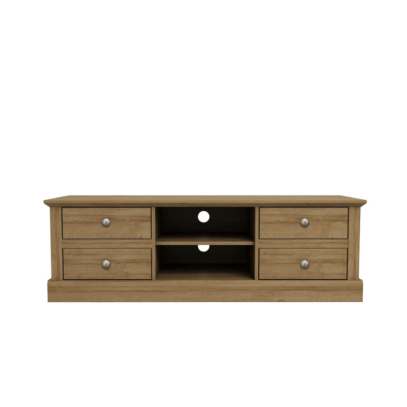LPD TV Unit Devon TV Unit Oak Bed Kings