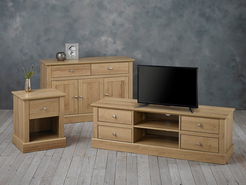 LPD TV Unit Devon TV Unit Oak Bed Kings