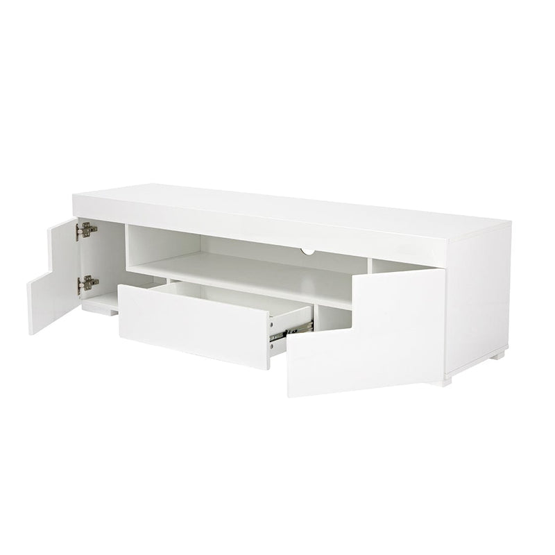 LPD TV Unit Milano Media Unit White Bed Kings