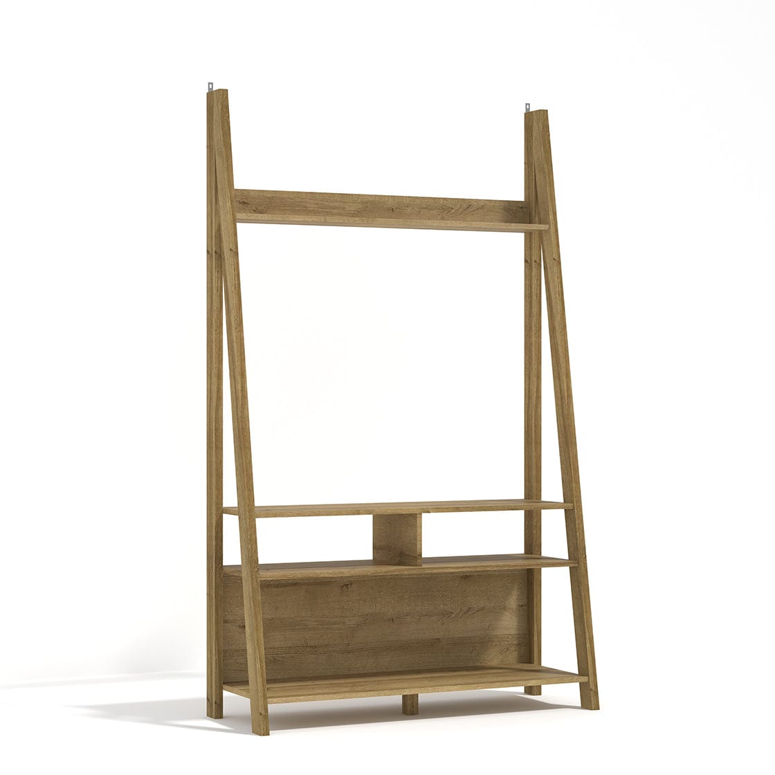 LPD TV Unit Tiva Ladder TV Unit Oak Bed Kings