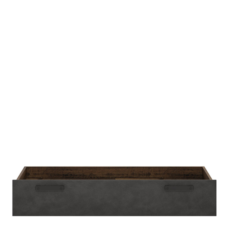 FTG Underbed Storage Brooklyn Underbed Drawer in Walnut and Dark Matera Grey Bed Kings