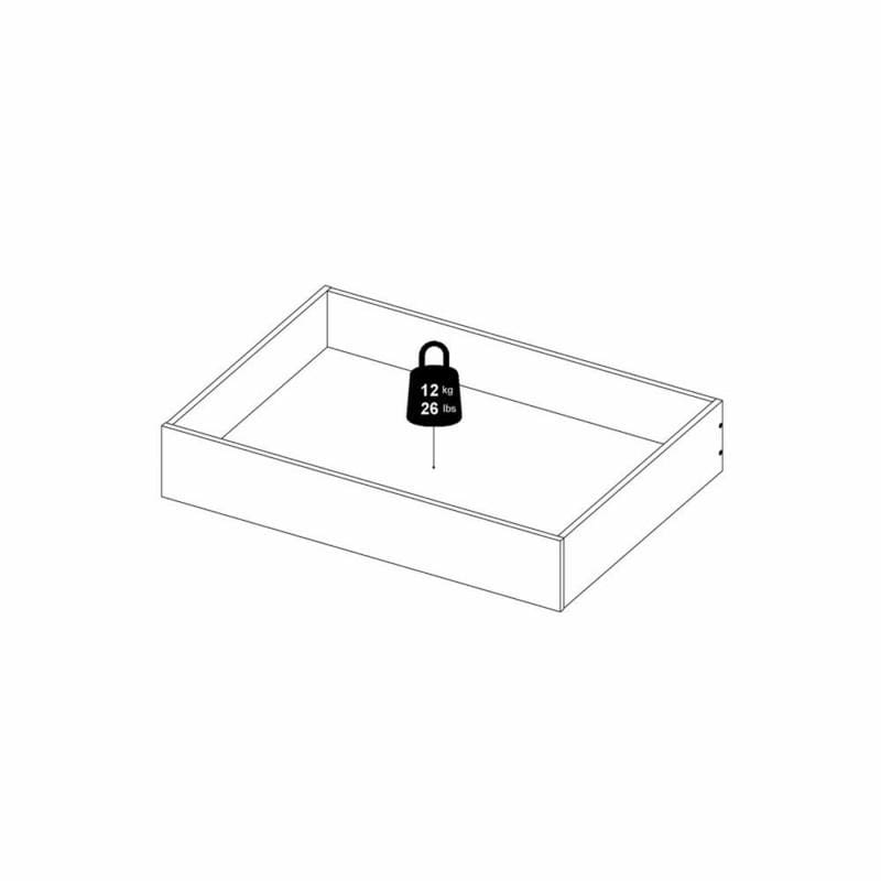 FTG Underbed Storage Naia Set of 2 Underbed Drawers (for Single or Double beds) in Jackson Hickory Oak Bed Kings