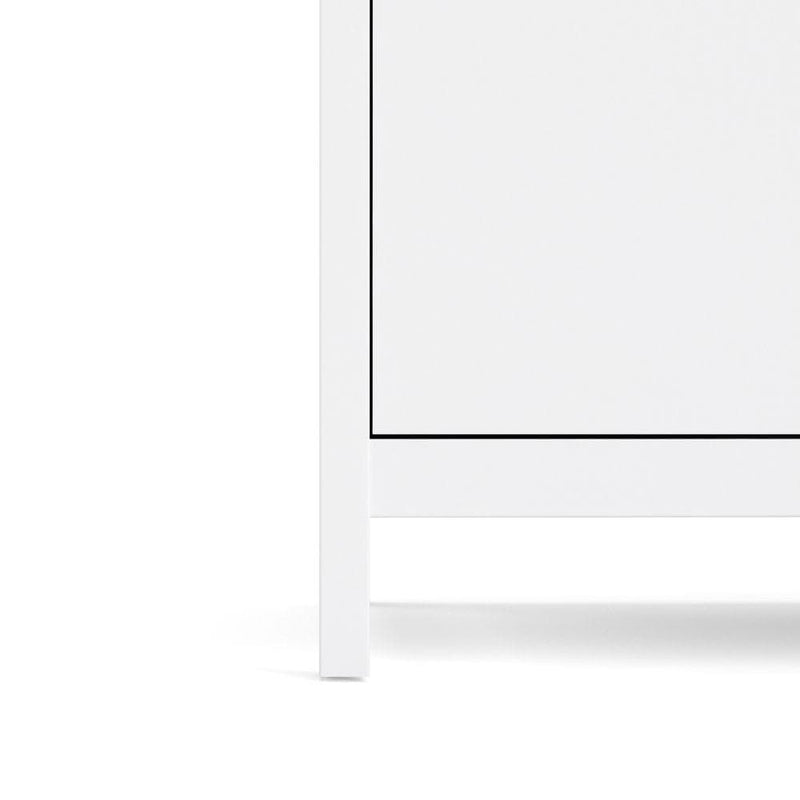 FTG Wardrobe Barcelona Wardrobe With 2 Doors In White Bed Kings