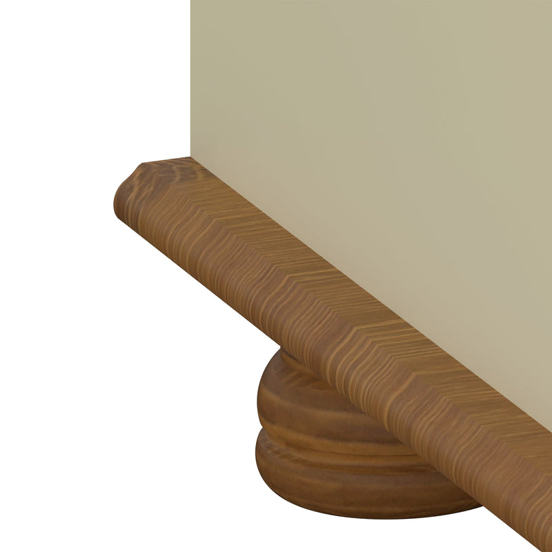 FTG Wardrobe Richmond 2 Dr Robe Cream & Pine Bed Kings