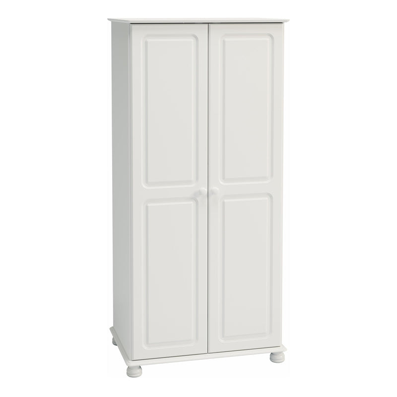 FTG Wardrobe Richmond 2 Dr Robe Off White Bed Kings