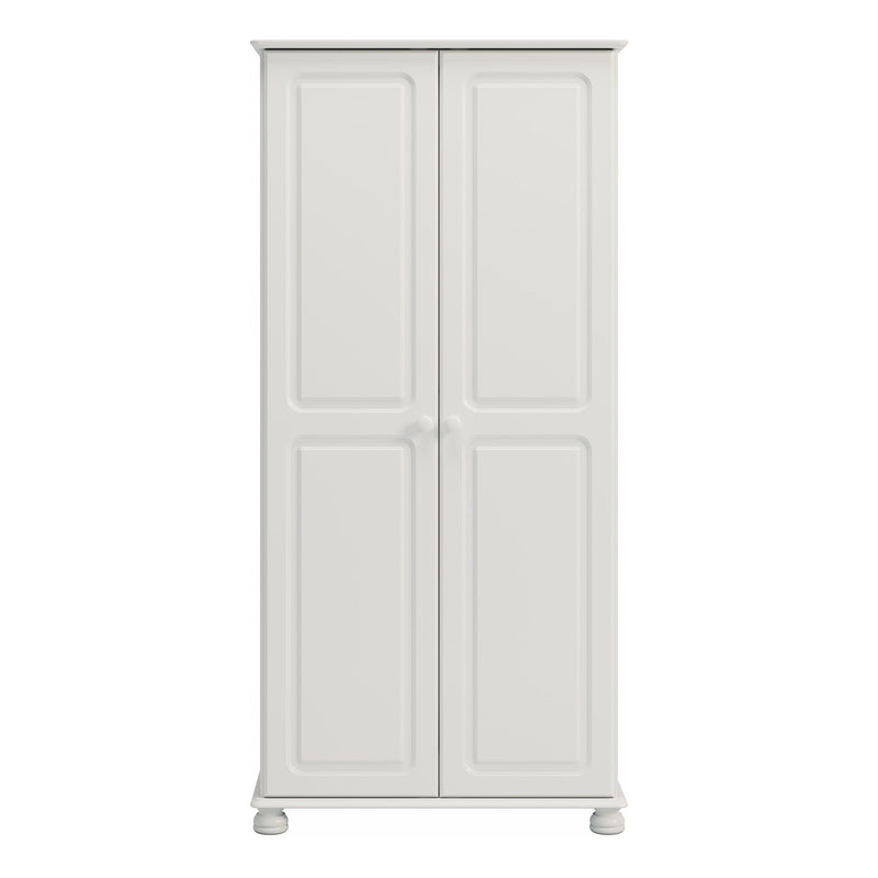 FTG Wardrobe Richmond 2 Dr Robe Off White Bed Kings