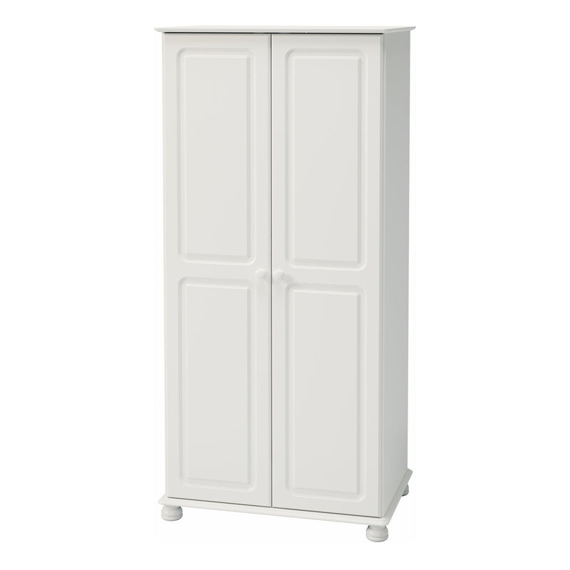 FTG Wardrobe Richmond 2 Dr Robe Off White Bed Kings