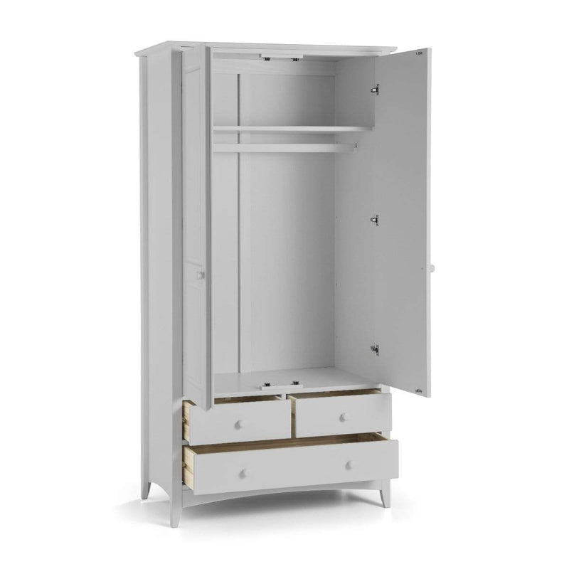 Julian Bowen Wardrobe Cameo Combination Wardrobe - Dove Grey Bed Kings