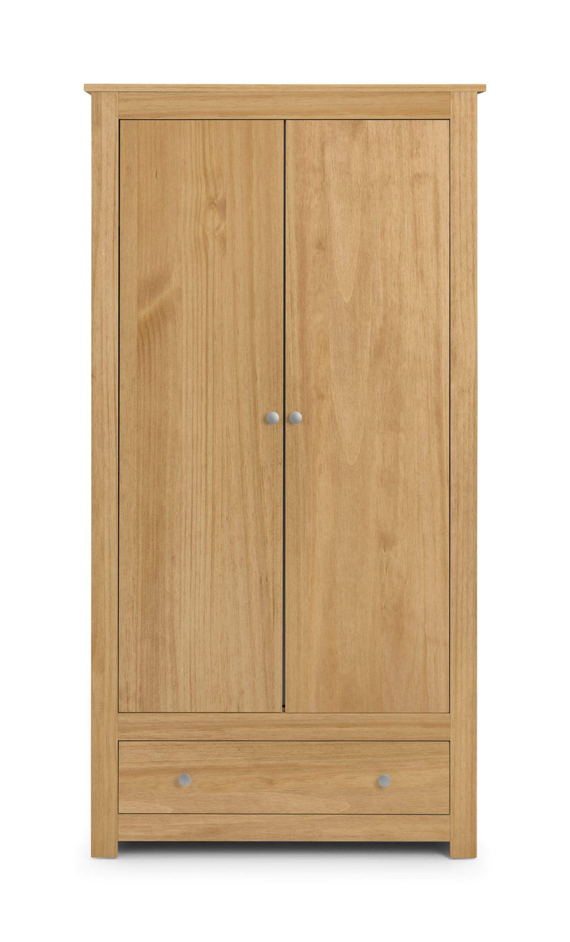Julian Bowen Wardrobe Radley Wardrobe - Waxed Pine Bed Kings