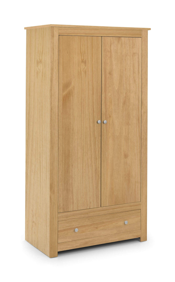 Julian Bowen Wardrobe Radley Wardrobe - Waxed Pine Bed Kings