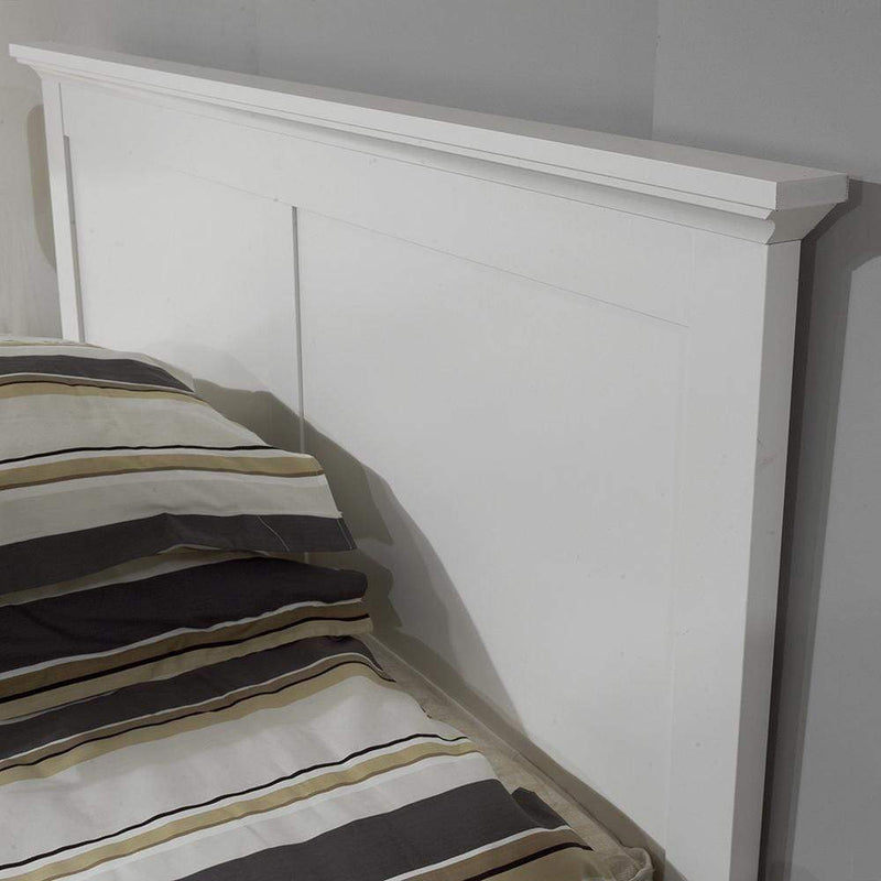 FTG Wood Bed Paris - Super King Bed (180 x 200) in White Bed Kings