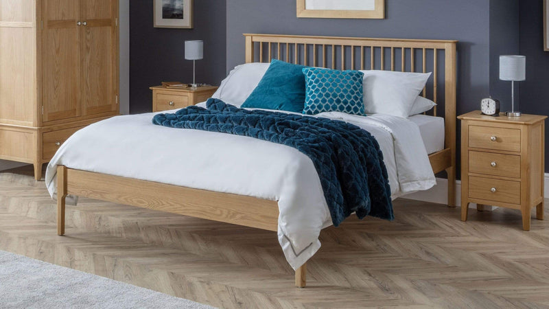 Julian Bowen Wood Bed Cotswold Oak Bed Frame Bed Kings