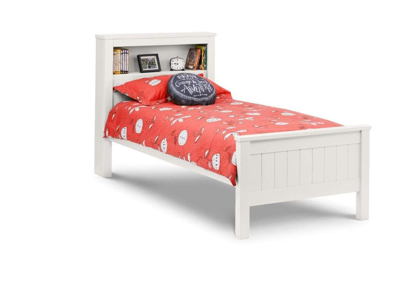 Julian Bowen Wood Bed Maine Bookcase Bed Surf White Bed Kings